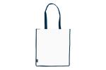 Carrier bag non-woven 75g/m² White/blue