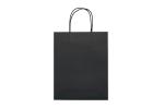 Mittlere Papiertasche im Eco Look 120g/m² Schwarz