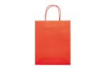 Mittlere Papiertasche im Eco Look 120g/m² Rot