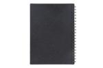 Notebook recycled leather Midi Dark grey