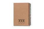 Seed paper spiral notebook Light brown