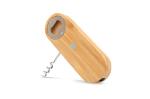 Multifunctional bamboo bottle opener Nature