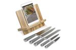 Cooking book standard with 5 knives Timber