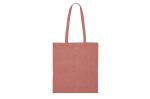 Shopping bag recycled cotton 38x42cm Red