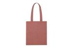 Shopping bag recycled cotton 38x42x10cm Red