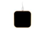 Wireless charger bamboo & glass 10W Black