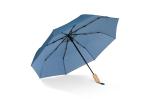 Foldable umbrella 21” R-PET auto open Dark blue