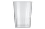 Ecologic cup design PP 250ml Transparent