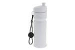 Sports bottle with edge and cord 750ml White