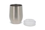 Double walled mug with lid 300ml Silver