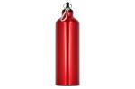 Water bottle aluminum with carabiner 750ml Dark red