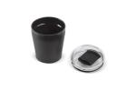 Double walled coffee mug metallic 180ml Black