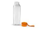 Trinkflasche 600ml Transparent orange