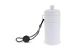 Sports bottle with edge and cord 500ml White