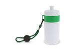 Sports bottle with edge and cord 500ml White/green