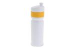 Sports bottle with edge 750ml White/yellow