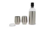 Wine set with two cups Silver