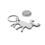 BOTTLE POPPER Recycled aluminium key ring 