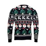 SHAMIS LARGE Weihnachts-LED-Pullover L/XL Schwarz