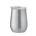 URSA Recycled stainless steel mug Flat silver