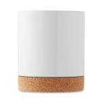 KAROO Ceramic cork mug 280 ml White