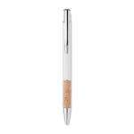 VERIA Push button aluminium pen White