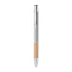 SPARTA Push button aluminium pen Flat silver