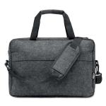 PLANA 15 inch RPET felt laptop bag Stone