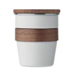 WALNUT Single wall tumbler 350 ml White