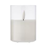 XANDLE+ LED wax candle in glass holder White