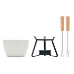 KASE Ceramic fondue set 240 ml White