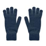 HANDNIT Knitted gloves in RPET Navy