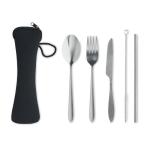 5 SERVICE Cutlery set stainless steel Black