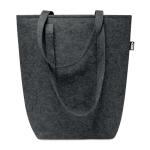 TASLO Shopping Tasche RPET-Filz Steingrau