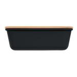 THURSDAY Lunch box with bamboo lid Black