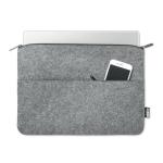 TOPLO RPET felt zipped laptop bag Convoy grey