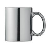 HOLLY Ceramic mug metallic 300 ml Shiny silver