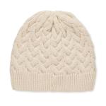 KATMAI Cable knit beanie in RPET Fawn