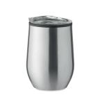 CHIN CHAN Doppelwandiger Trinkbecher 350 ml Silber matt