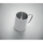 TRUMBA Double wall metal mug 300 ml White