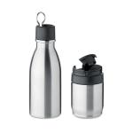 ATERA 2 in 1 double wall bottle 500ml Flat silver