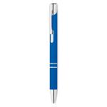 AOSTA Ball pen in rubberised finish Bright royal