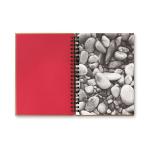 PIEDRA Mineral paper notebook 70 line Red