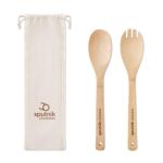 MAYEN SET Set bamboo utensils salad Fawn