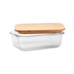 TUNDRA LUNCHBOX Lunchbox Glas mit Bambus Transparent