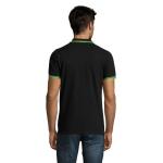 PASADENA men polo 200g, black, lime Black, lime | L