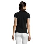 PASADENA women polo 200g, black/white Black/white | L