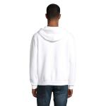 SPIKE MEN ZIP HOODIE SWEAT, white White | L