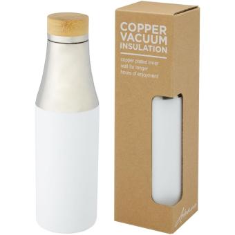 Hulan 540 ml copper vacuum insulated stainless steel bottle with bamboo lid 