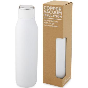 Marka 600 ml copper vacuum insulated bottle with metal loop 